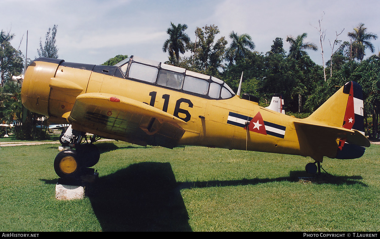 Aircraft Photo of 116 | North American Harvard Mk4 | Cuba - Air Force | AirHistory.net #358959