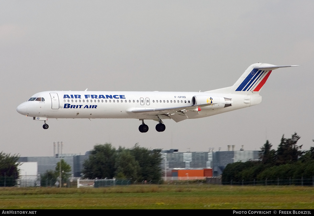 Aircraft Photo of F-GPXD | Fokker 100 (F28-0100) | Air France | AirHistory.net #358979