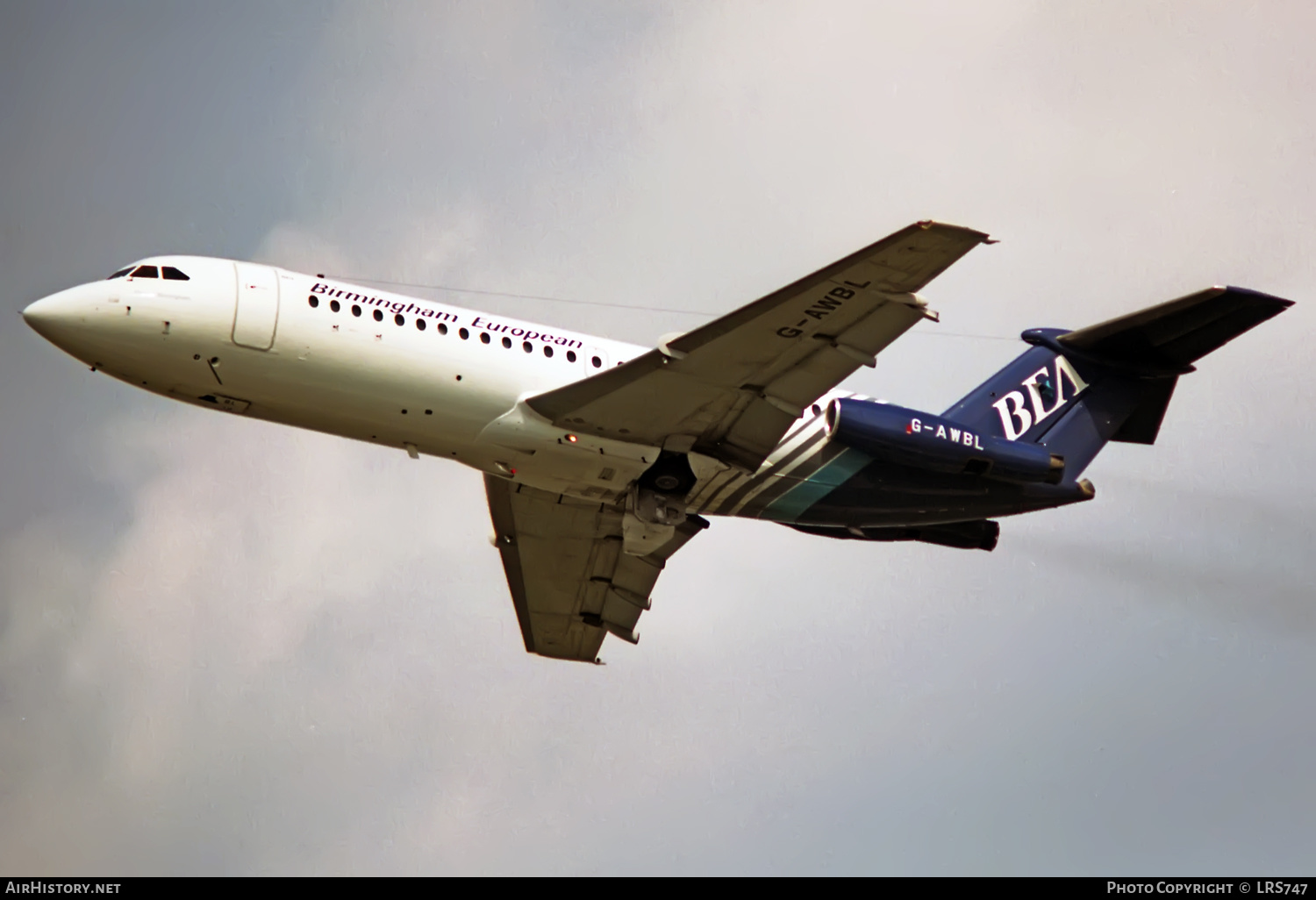 Aircraft Photo of G-AWBL | BAC 111-416EK One-Eleven | Birmingham European Airways - BEA | AirHistory.net #359034