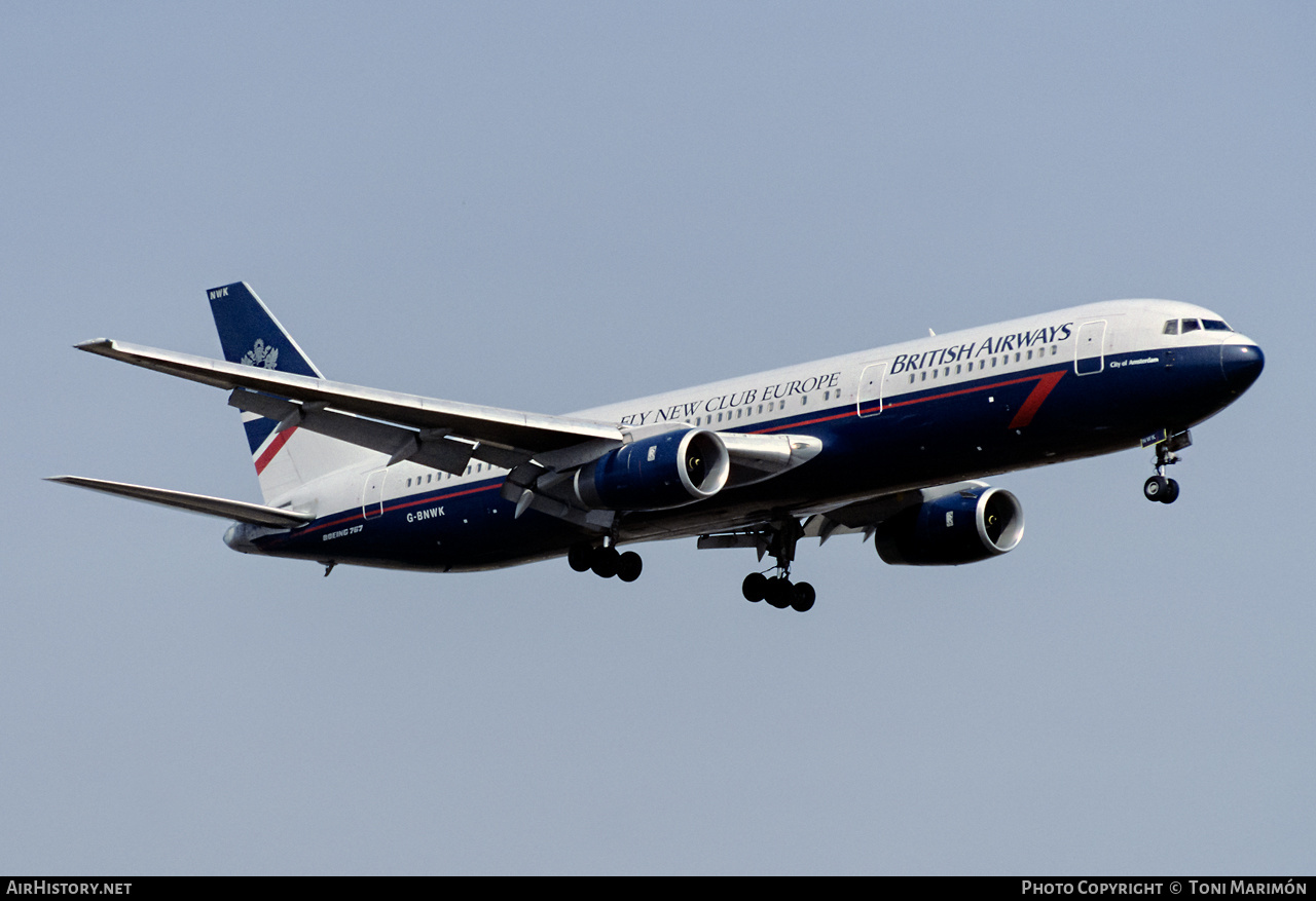 Aircraft Photo of G-BNWK | Boeing 767-336/ER | British Airways | AirHistory.net #359042