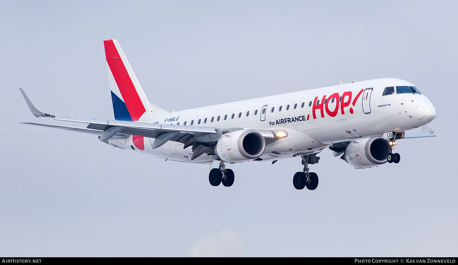 Aircraft Photo of F-HBLG | Embraer 190STD (ERJ-190-100STD) | Hop! | AirHistory.net #359060