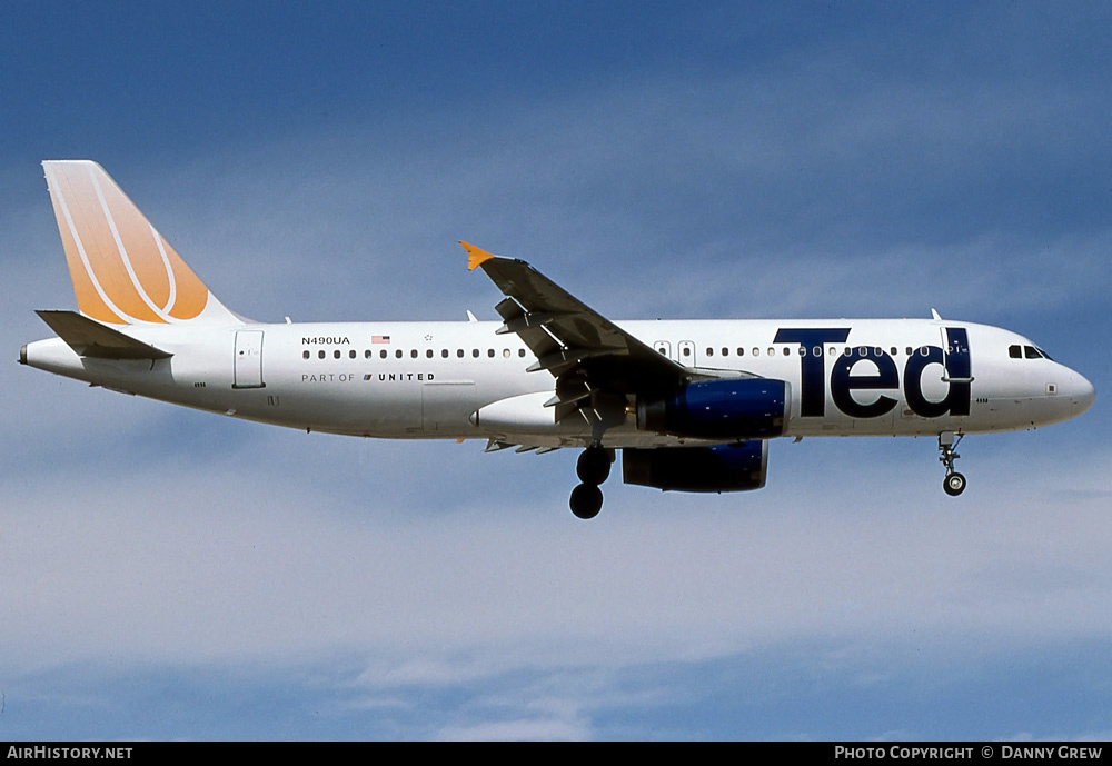 Aircraft Photo of N490UA | Airbus A320-232 | Ted | AirHistory.net #359168