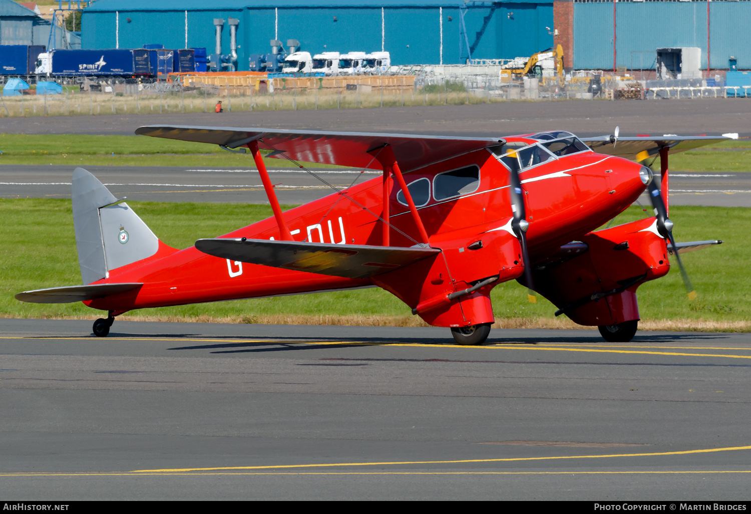 Aircraft Photo of G-AEDU | De Havilland D.H. 90A Dragonfly | AirHistory.net #359182