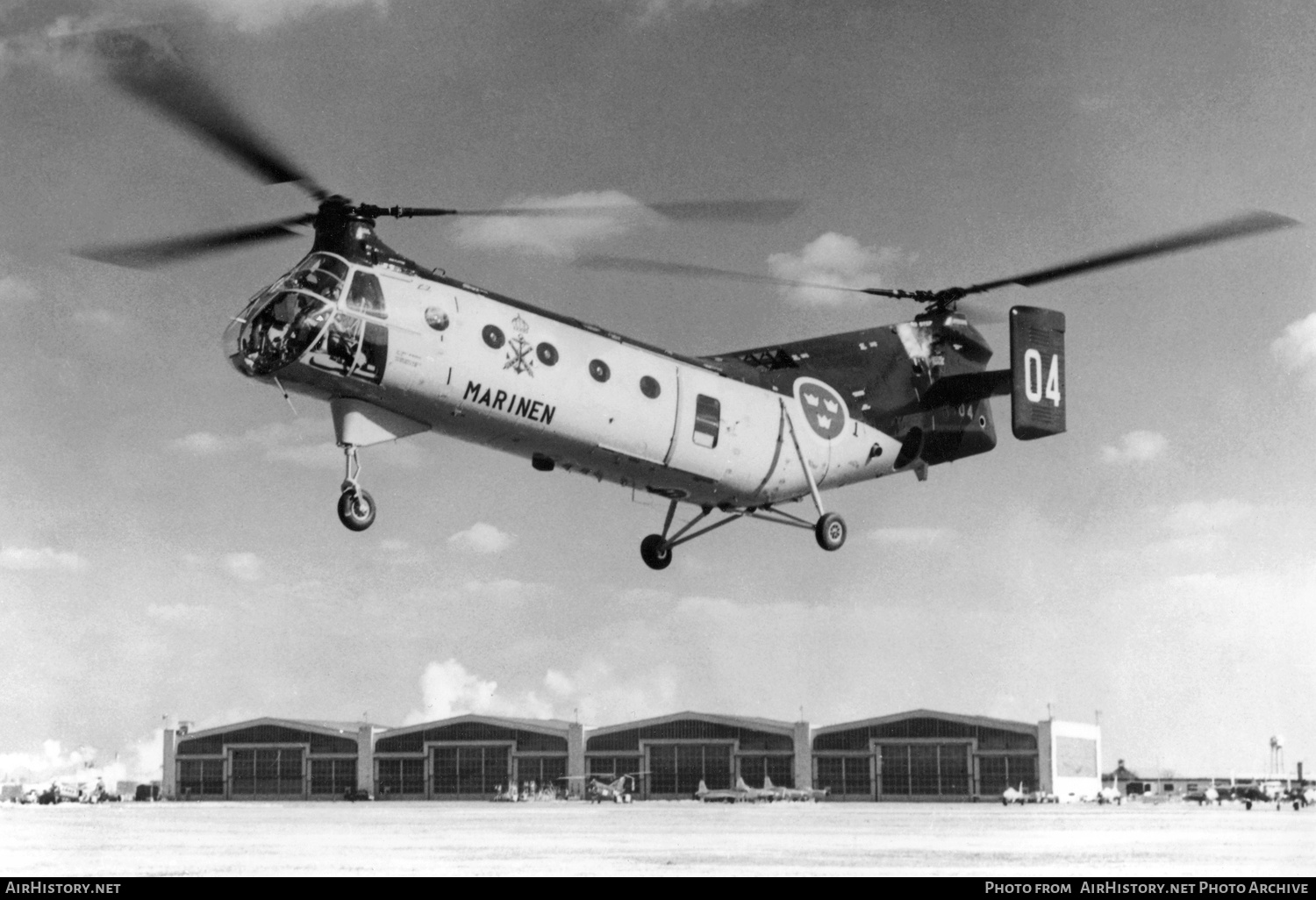 Aircraft Photo of 01004 | Vertol Hkp1 (44A) | Sweden - Navy | AirHistory.net #359185