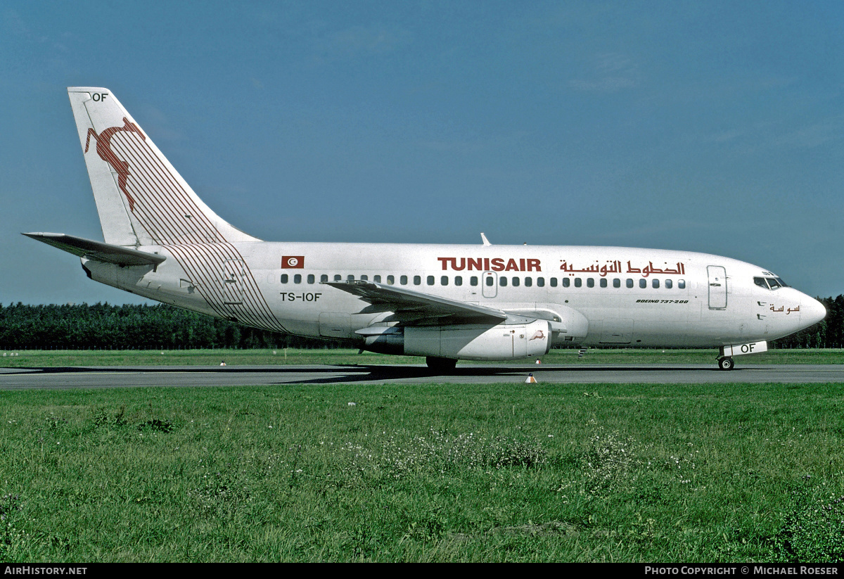 Aircraft Photo of TS-IOF | Boeing 737-2H3/Adv | Tunisair | AirHistory.net #359230