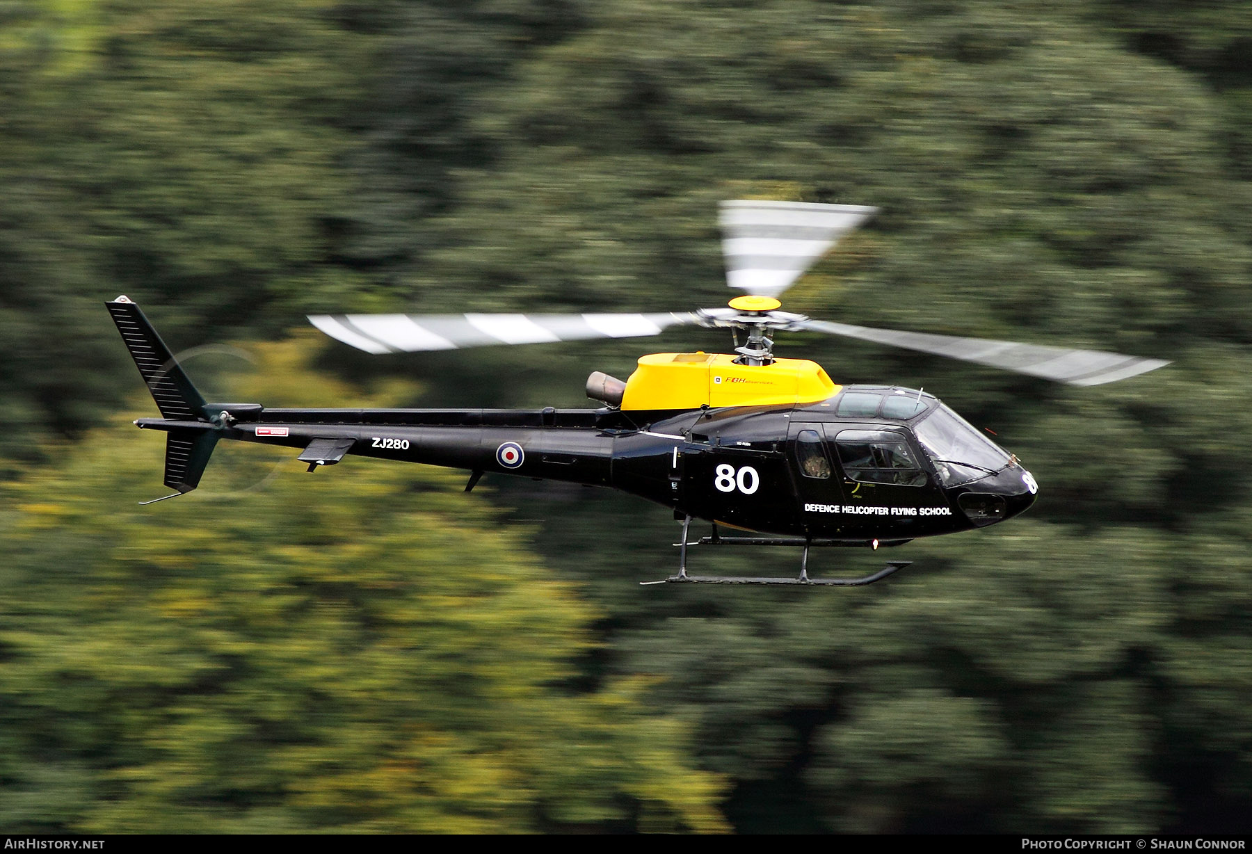 Aircraft Photo of ZJ280 | Eurocopter AS-350BB Squirrel HT1 | UK - Air Force | AirHistory.net #359231