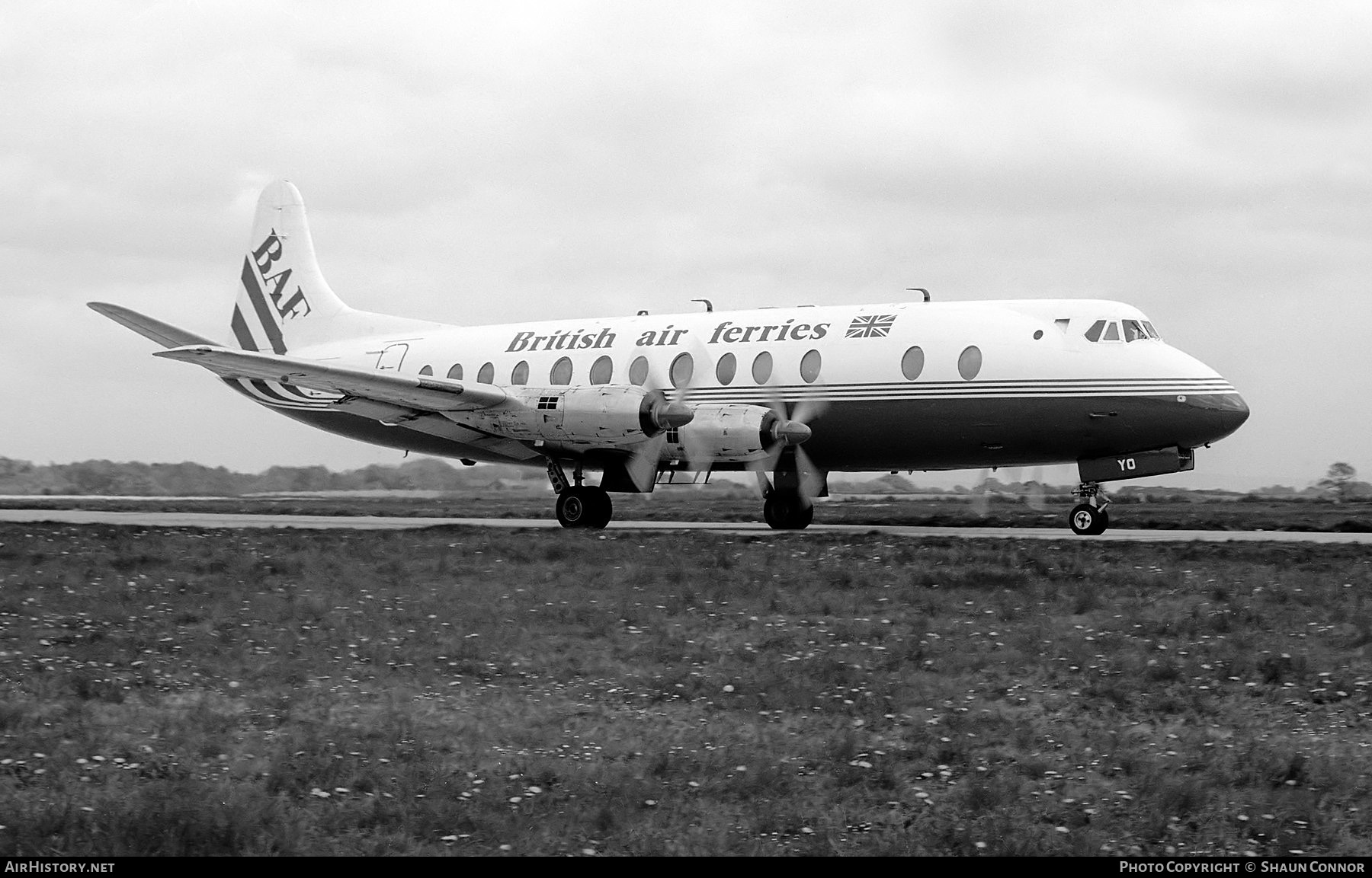 Aircraft Photo of G-AOYO | Vickers 806 Viscount | British Air Ferries - BAF | AirHistory.net #359271