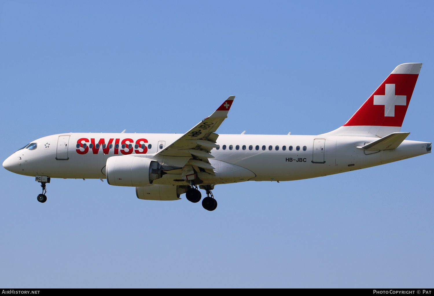 Aircraft Photo of HB-JBC | Bombardier CSeries CS100 (BD-500-1A10) | Swiss International Air Lines | AirHistory.net #359273