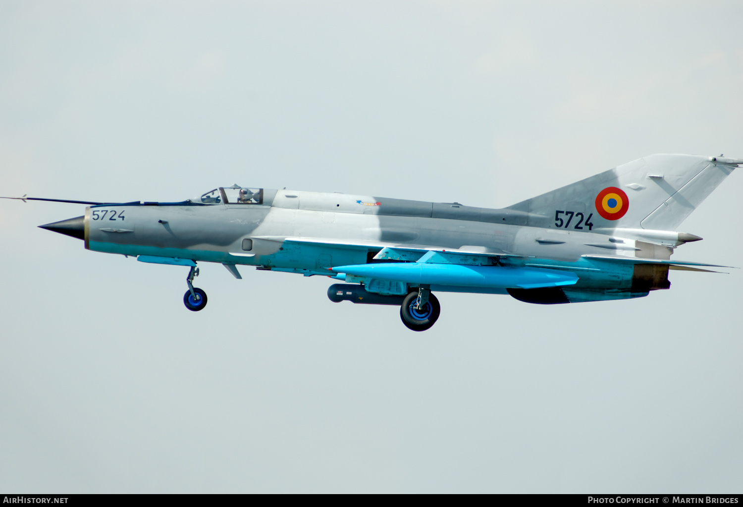 Aircraft Photo of 5724 | Mikoyan-Gurevich MiG-21MF Lancer C | Romania - Air Force | AirHistory.net #359331