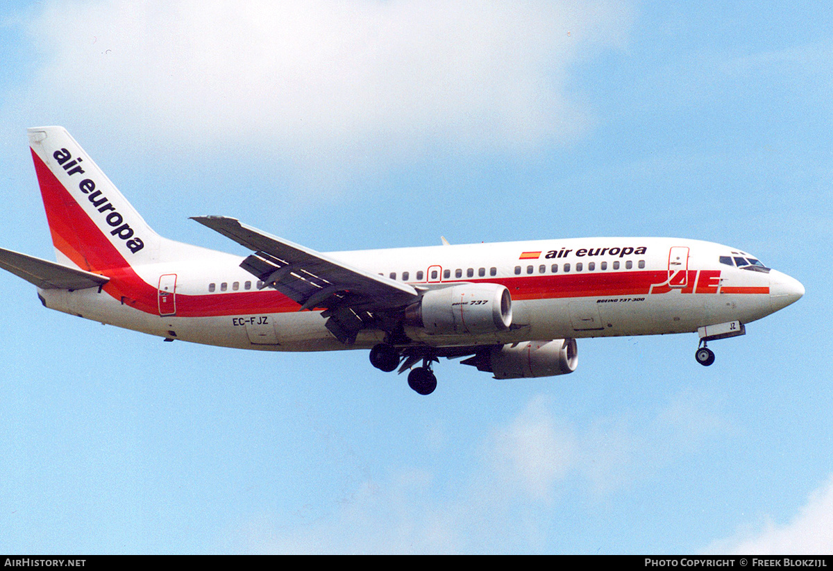 Aircraft Photo of EC-FJZ | Boeing 737-3Y0 | Air Europa | AirHistory.net #359365