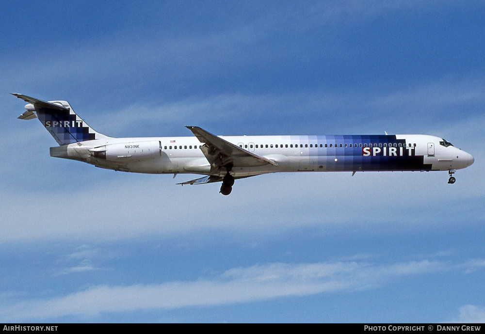Aircraft Photo of N831NK | McDonnell Douglas MD-83 (DC-9-83) | Spirit Airlines | AirHistory.net #359378