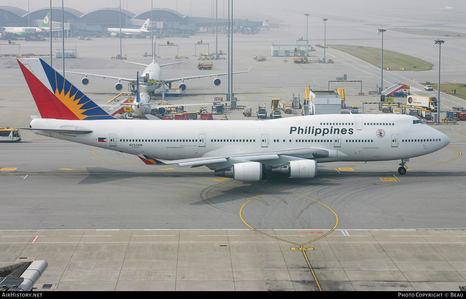 Aircraft Photo of N752PR | Boeing 747-4F6 | Philippine Airlines | AirHistory.net #359456