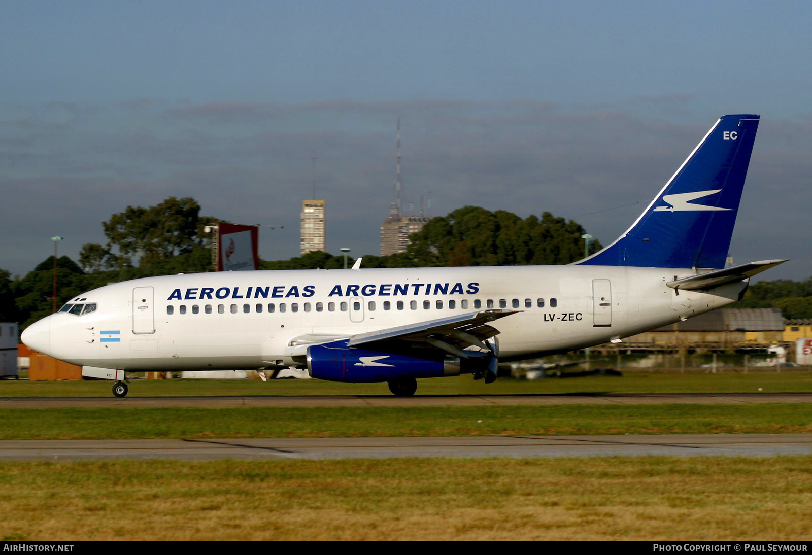 Aircraft Photo of LV-ZEC | Boeing 737-236/Adv | Aerolíneas Argentinas | AirHistory.net #359506