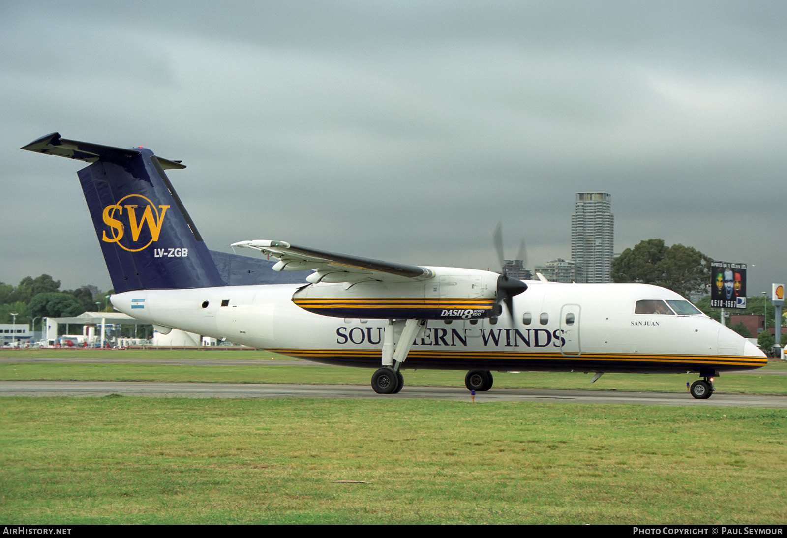 Aircraft Photo of LV-ZGB | De Havilland Canada DHC-8-102A Dash 8 | Southern Winds | AirHistory.net #359508
