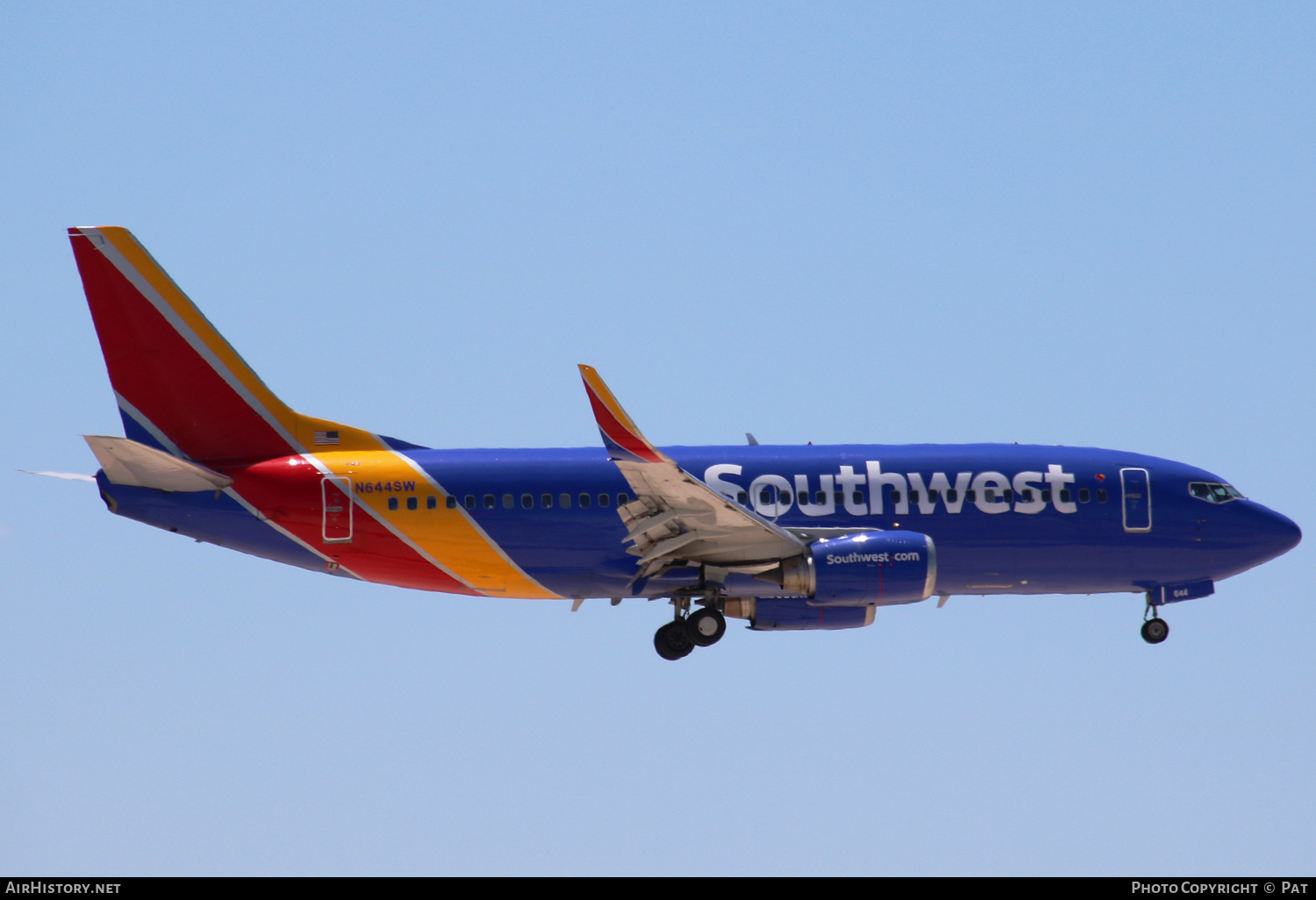 Aircraft Photo of N644SW | Boeing 737-3H4 | Southwest Airlines | AirHistory.net #359543