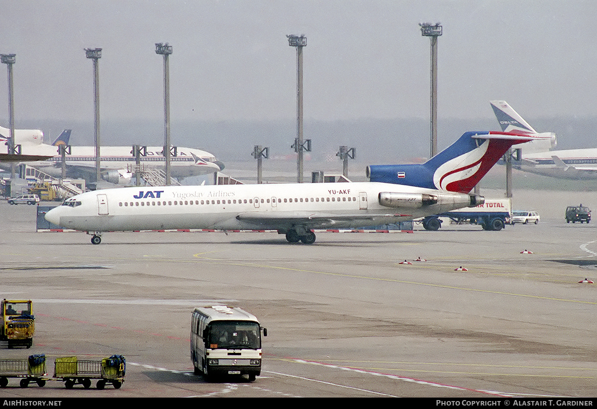 Aircraft Photo of YU-AKF | Boeing 727-2H9/Adv | JAT Yugoslav Airlines - Jugoslovenski Aerotransport | AirHistory.net #359545