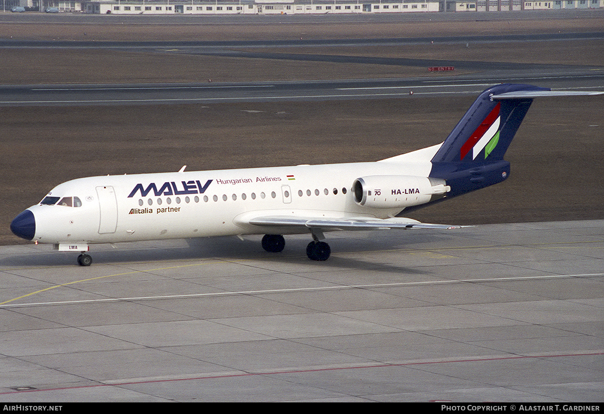 Aircraft Photo of HA-LMA | Fokker 70 (F28-0070) | Malév - Hungarian Airlines | AirHistory.net #359564