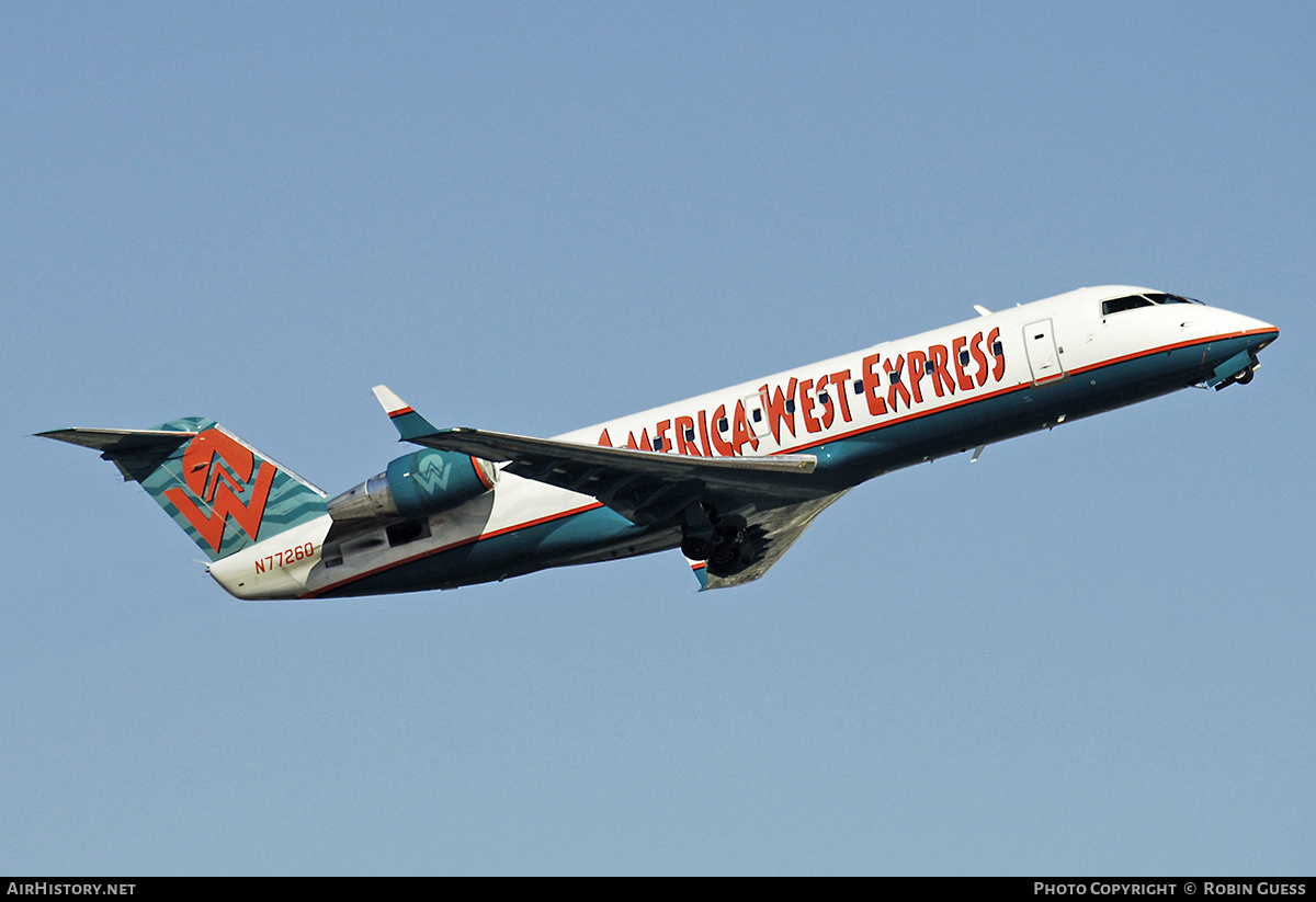 Aircraft Photo of N77260 | Bombardier CRJ-200LR (CL-600-2B19) | America West Express | AirHistory.net #359616