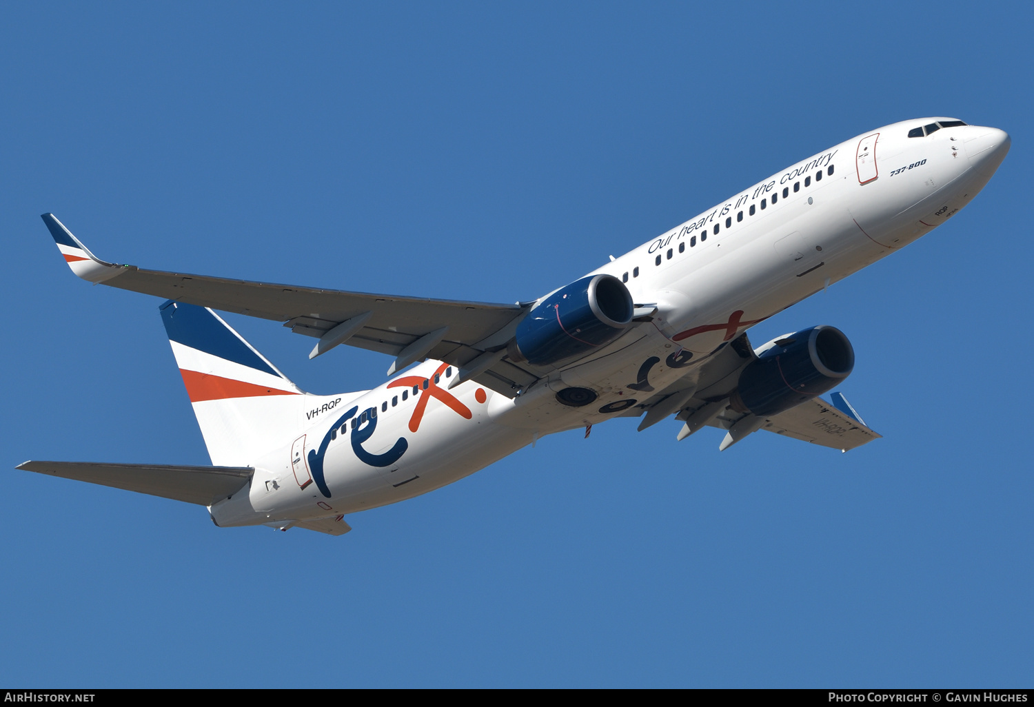 Aircraft Photo of VH-RQP | Boeing 737-8FE | REX - Regional Express | AirHistory.net #359659