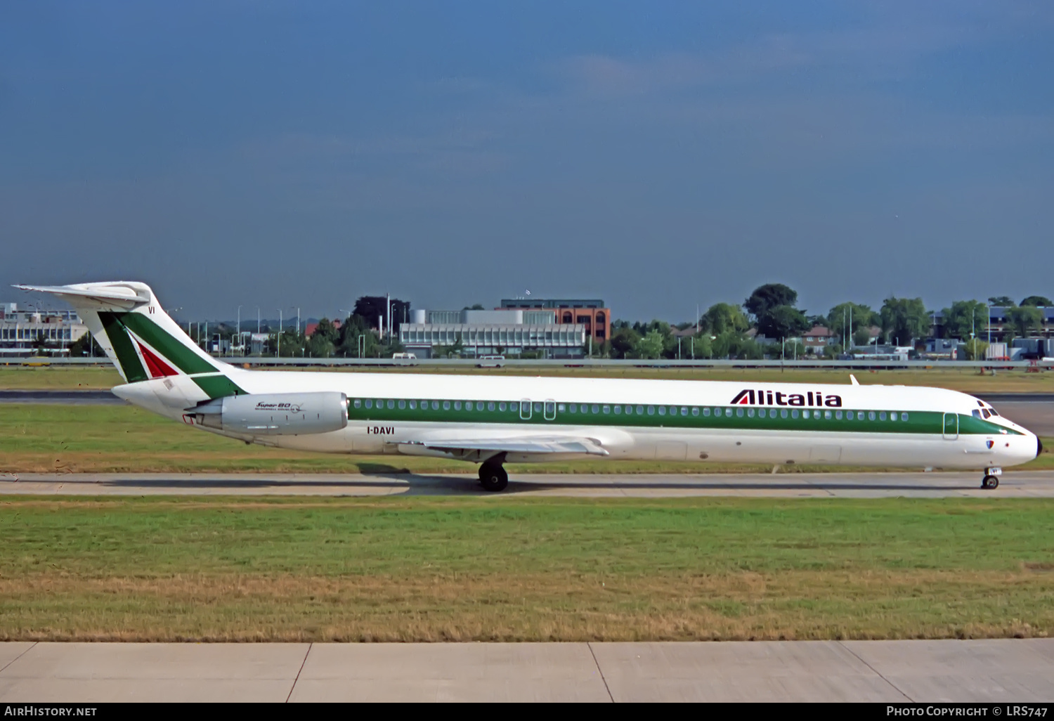 Aircraft Photo of I-DAVI | McDonnell Douglas MD-82 (DC-9-82) | Alitalia | AirHistory.net #359698