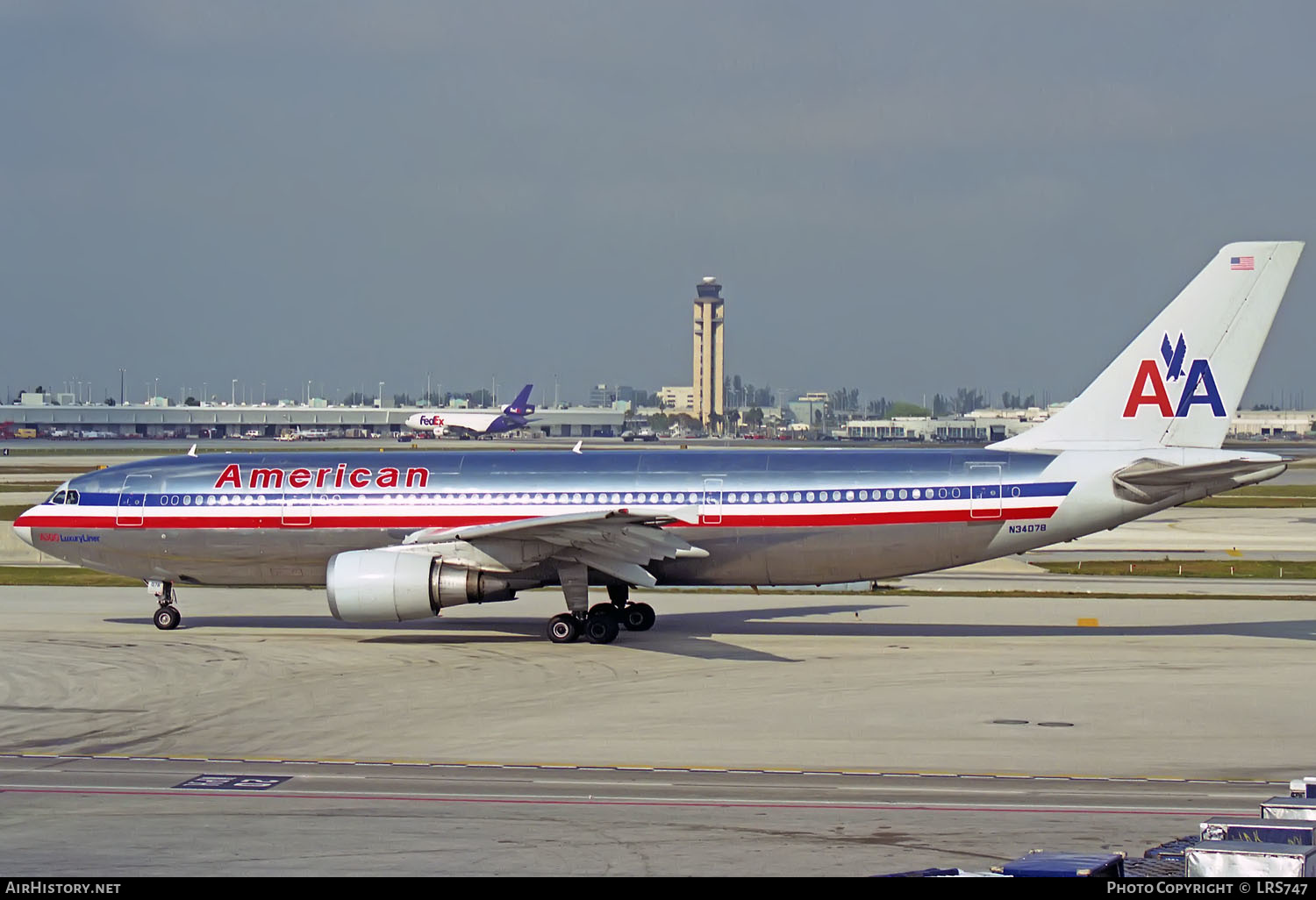 Aircraft Photo of N34078 | Airbus A300B4-605R | American Airlines | AirHistory.net #359718