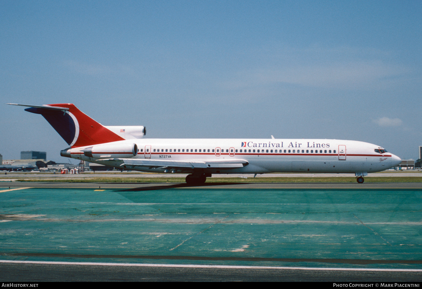 Aircraft Photo of N727VA | Boeing 727-221/Adv(RE) Super 27 | Carnival Air Lines | AirHistory.net #359777