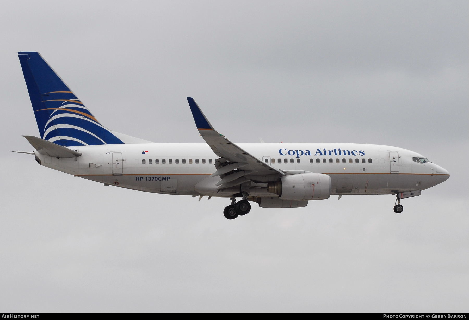 Aircraft Photo of HP-1370CMP | Boeing 737-71Q | Copa Airlines | AirHistory.net #359805