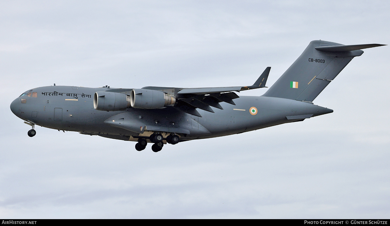 Aircraft Photo of CB-8003 | Boeing C-17A Globemaster III | India - Air Force | AirHistory.net #359834