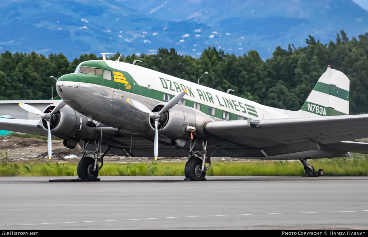 Aircraft Photo of N763A | Douglas DC-3(C) | Ozark Air Lines | AirHistory.net #359879