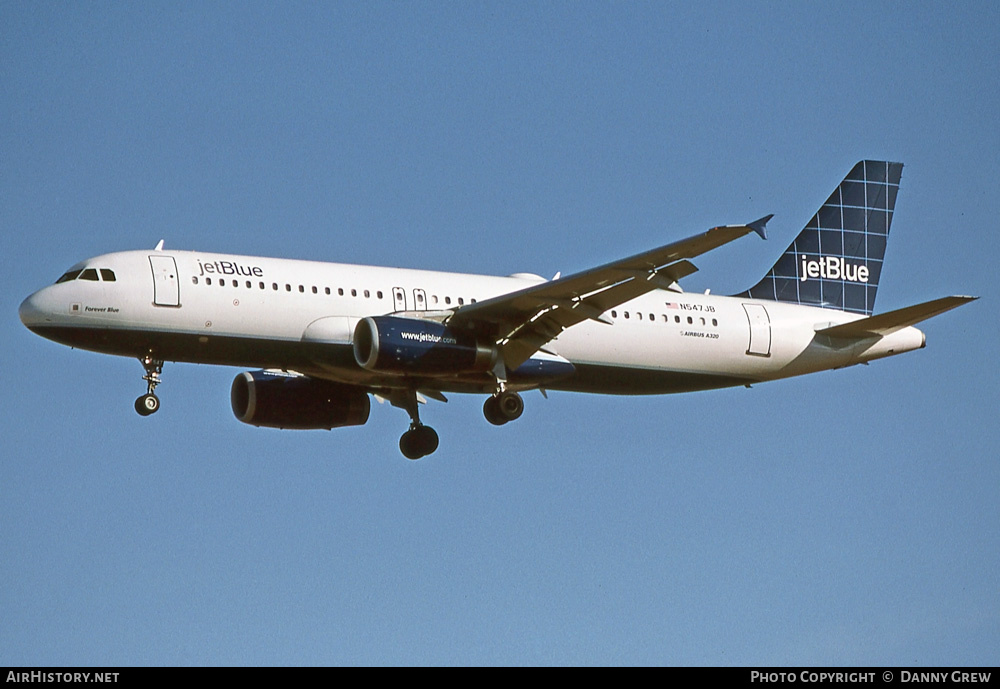 Aircraft Photo of N547JB | Airbus A320-232 | JetBlue Airways | AirHistory.net #359897