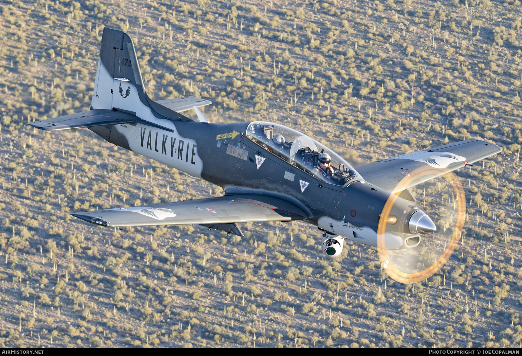 Aircraft Photo of N474MT | Embraer EMB-312F Tucano | Valkyrie Aero | AirHistory.net #359906