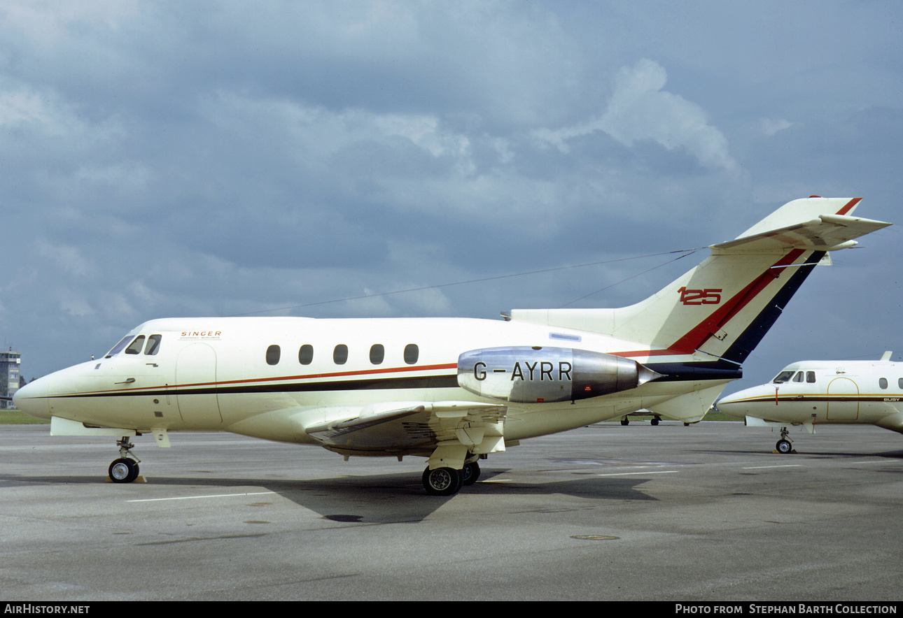 Aircraft Photo of G-AYRR | Hawker Siddeley HS-125-403B | Singer | AirHistory.net #359939