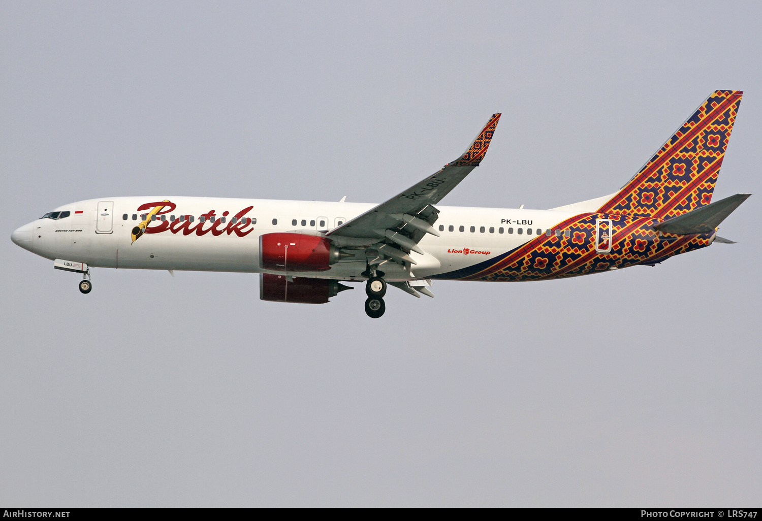 Aircraft Photo of PK-LBU | Boeing 737-8GP | Batik Air | AirHistory.net #360004