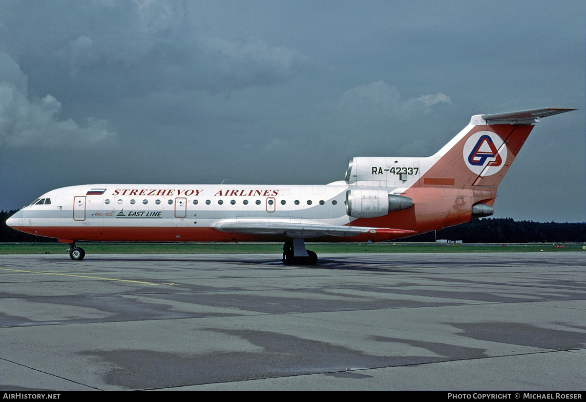 Aircraft Photo of RA-42337 | Yakovlev Yak-42D | Strezhevoy Airlines | AirHistory.net #360095