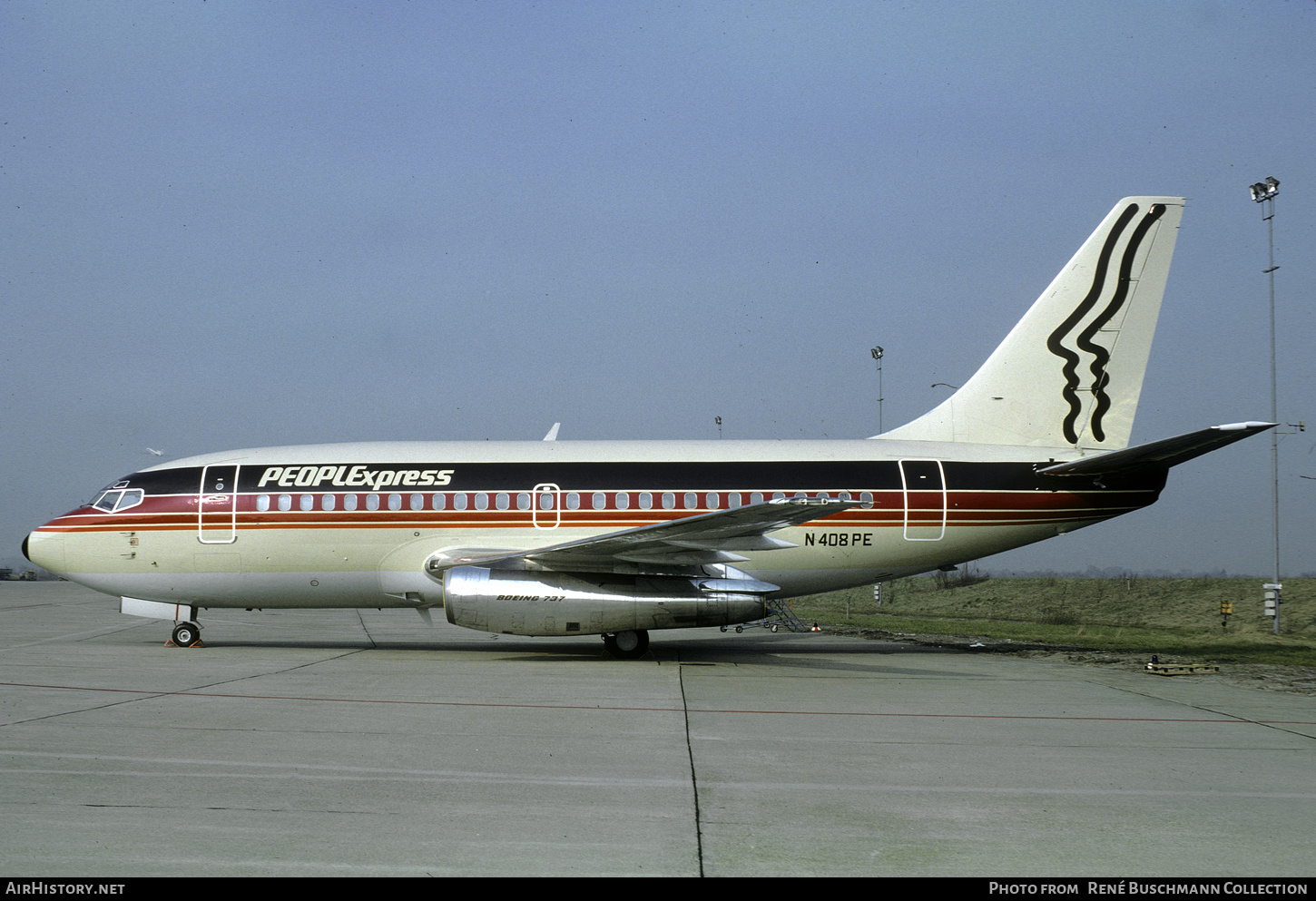 Aircraft Photo of N408PE | Boeing 737-130 | PeoplExpress | AirHistory.net #360098