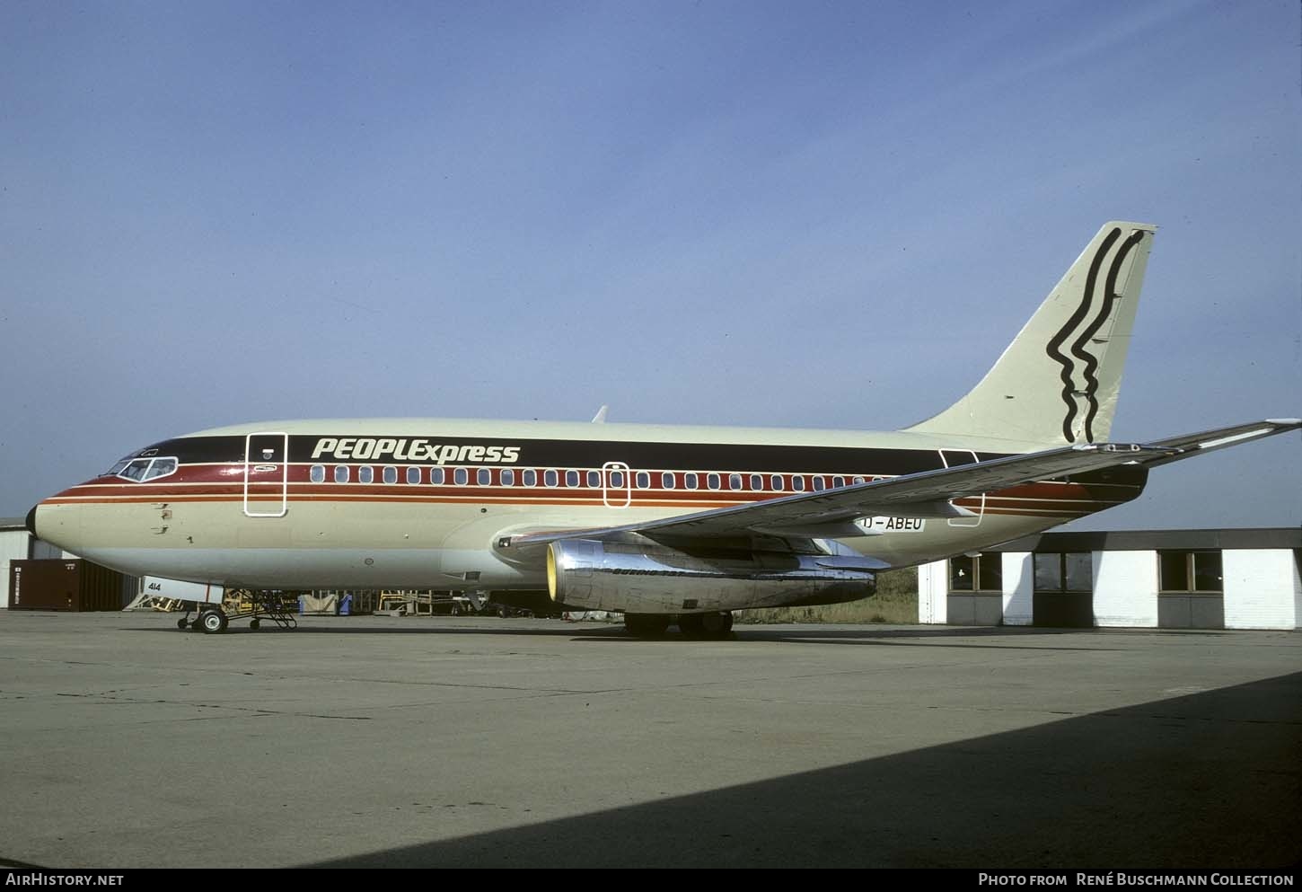 Aircraft Photo of D-ABEU | Boeing 737-130 | PeoplExpress | AirHistory.net #360100