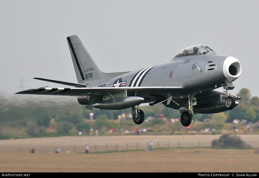 Aircraft Photo of G-SABR / 8178 | North American F-86A Sabre | USA - Air Force | AirHistory.net #360154