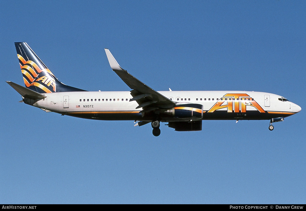 Aircraft Photo of N315TZ | Boeing 737-83N | ATA Airlines - American Trans Air | AirHistory.net #360188