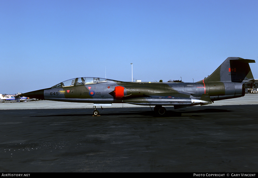 Aircraft Photo of 104645 | Lockheed CF-104D Starfighter Mk1 | Canada - Air Force | AirHistory.net #360219