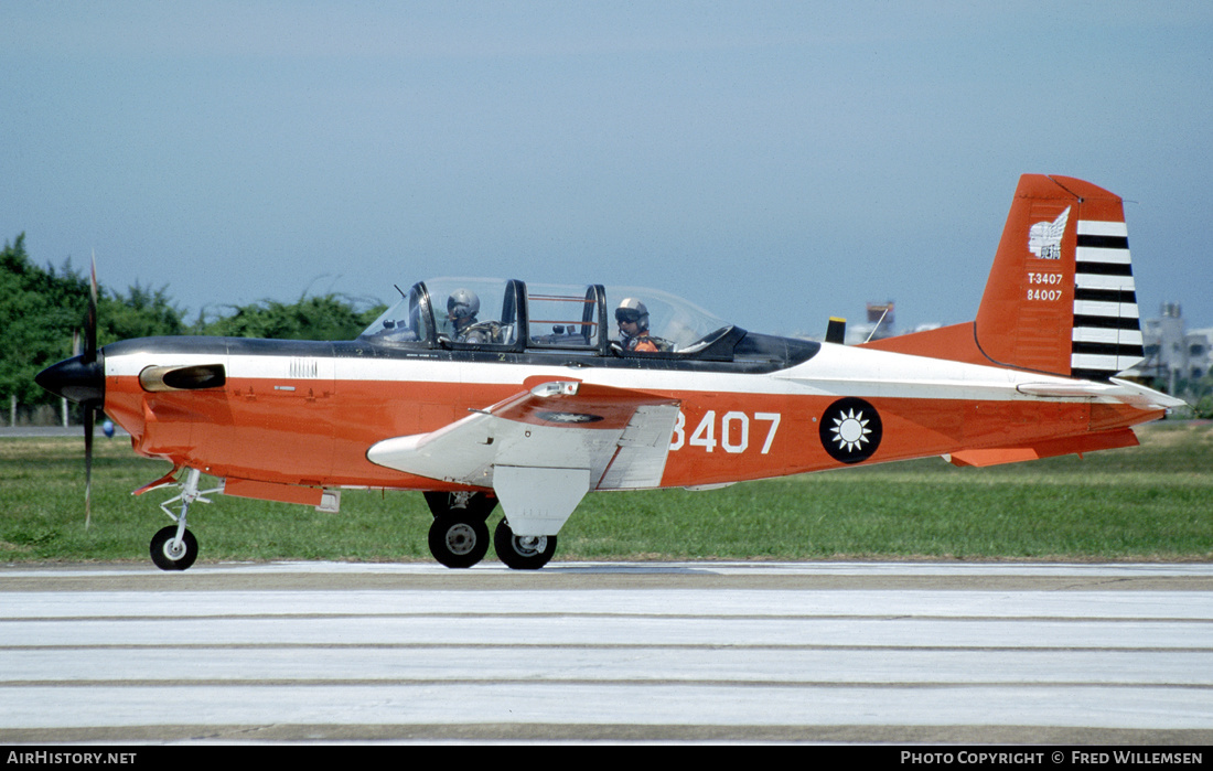Aircraft Photo of T-3407 | Beech T-34C-1 Turbo Mentor (45) | Taiwan - Air Force | AirHistory.net #360233