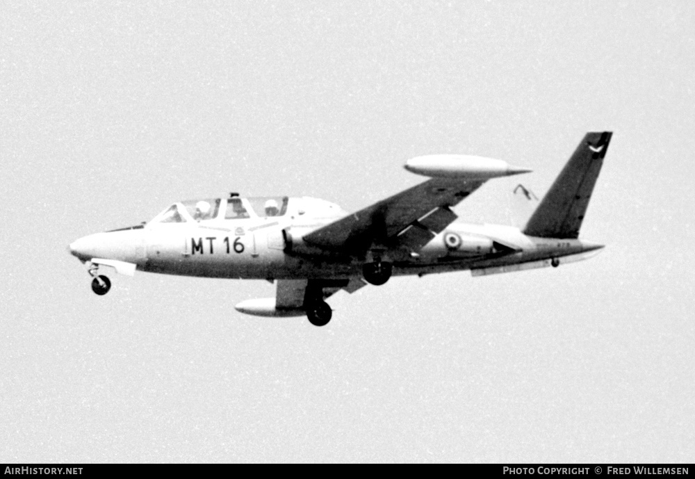 Aircraft Photo of MT16 | Fouga CM-170R Magister | Belgium - Air Force | AirHistory.net #360237