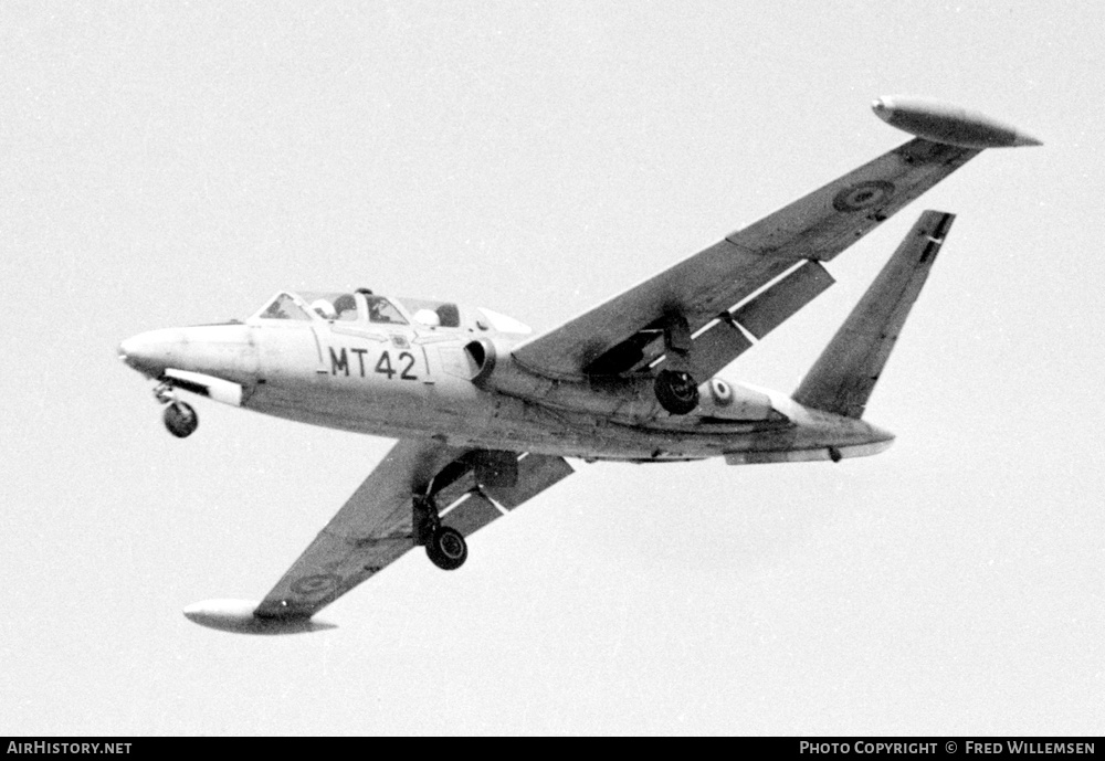 Aircraft Photo of MT42 | Fouga CM-170R Magister | Belgium - Air Force | AirHistory.net #360238