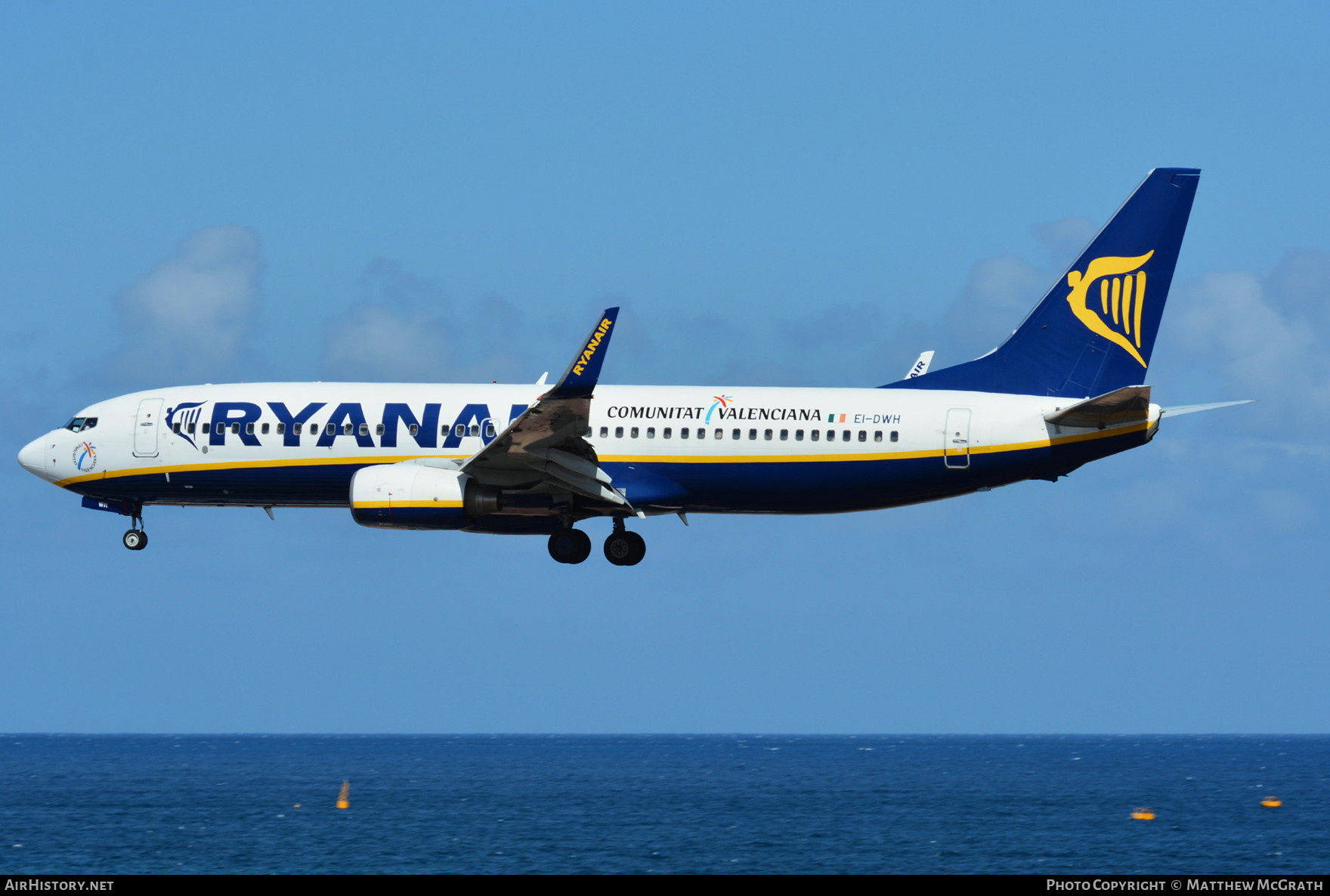 Aircraft Photo of EI-DWH | Boeing 737-8AS | Ryanair | AirHistory.net #360243