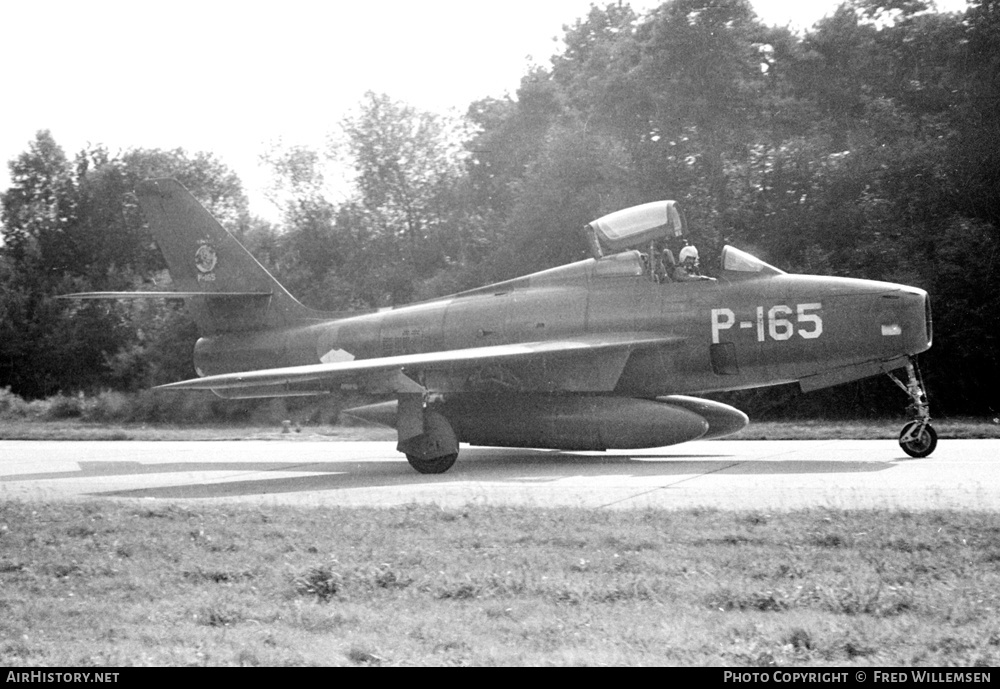Aircraft Photo of P-165 | Republic F-84F Thunderstreak | Netherlands - Air Force | AirHistory.net #360244