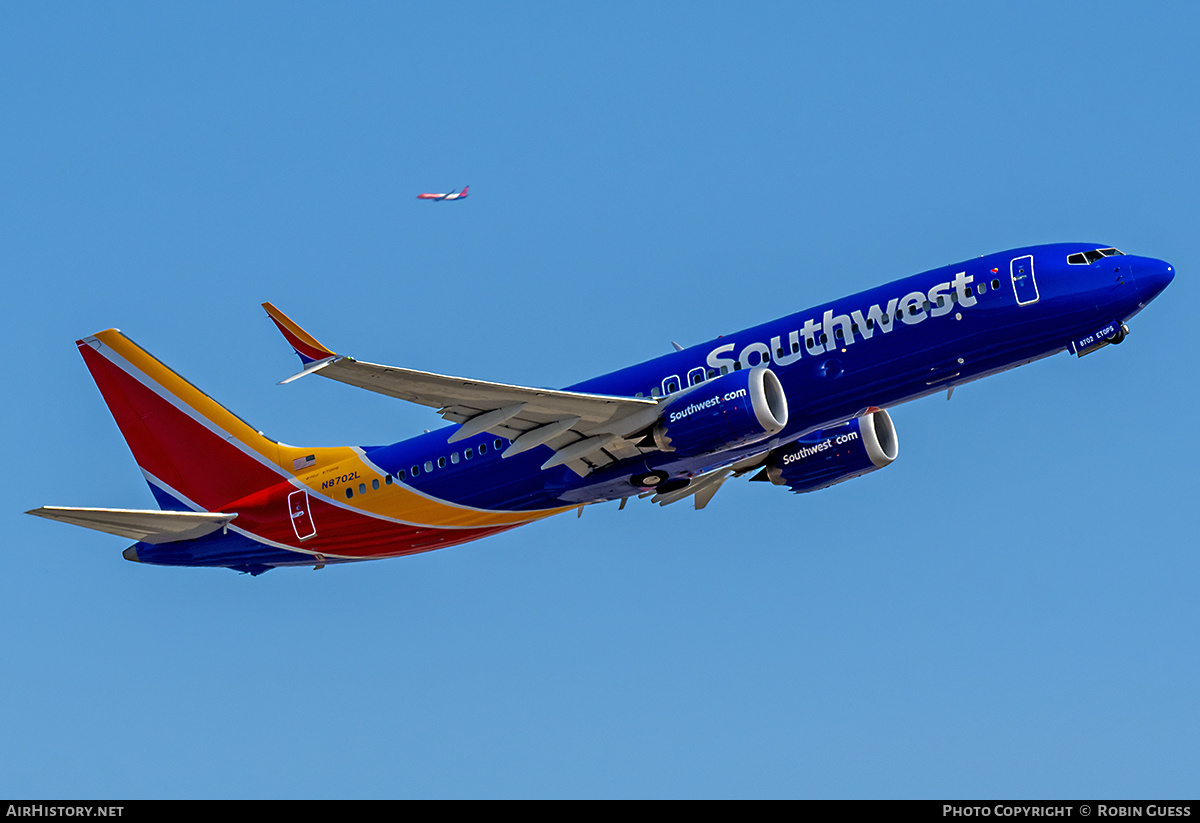 Aircraft Photo of N8702L | Boeing 737-8 Max 8 | Southwest Airlines | AirHistory.net #360293