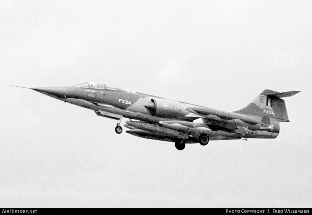 Aircraft Photo of FX24 | Lockheed F-104G Starfighter | Belgium - Air Force | AirHistory.net #360300