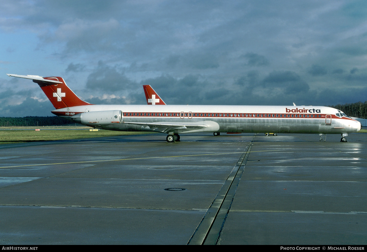 Aircraft Photo of HB-INR | McDonnell Douglas MD-82 (DC-9-82) | BalairCTA | AirHistory.net #360367