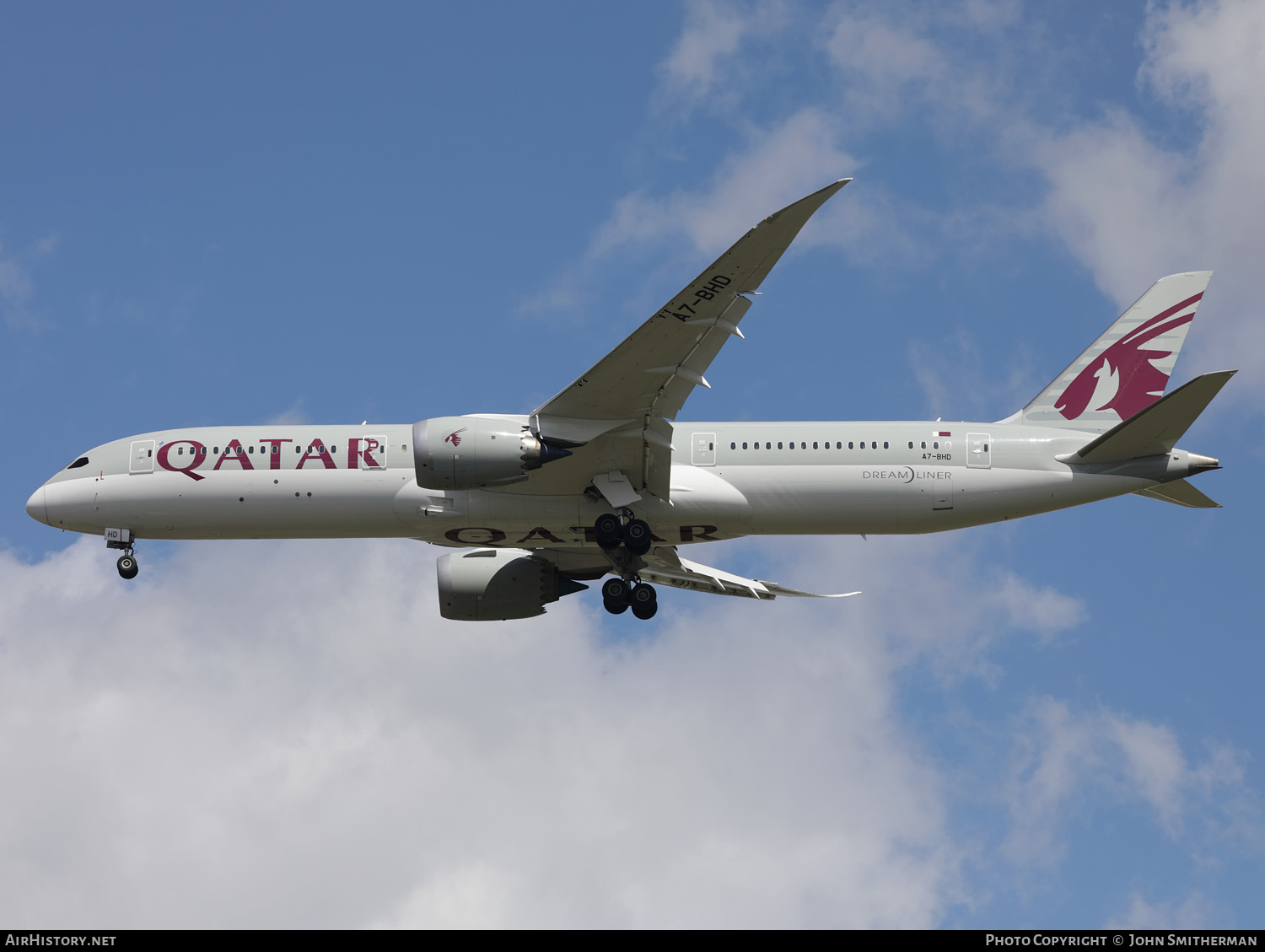 Aircraft Photo of A7-BHD | Boeing 787-9 Dreamliner | Qatar Airways | AirHistory.net #360392