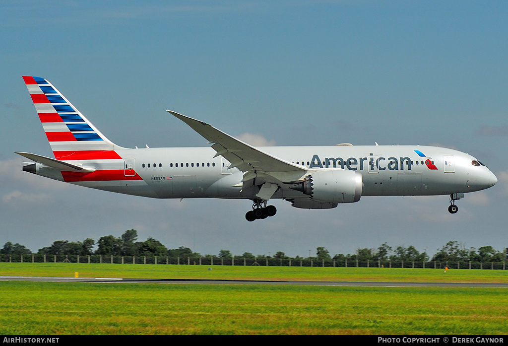 Aircraft Photo of N808AN | Boeing 787-8 Dreamliner | American Airlines | AirHistory.net #360421
