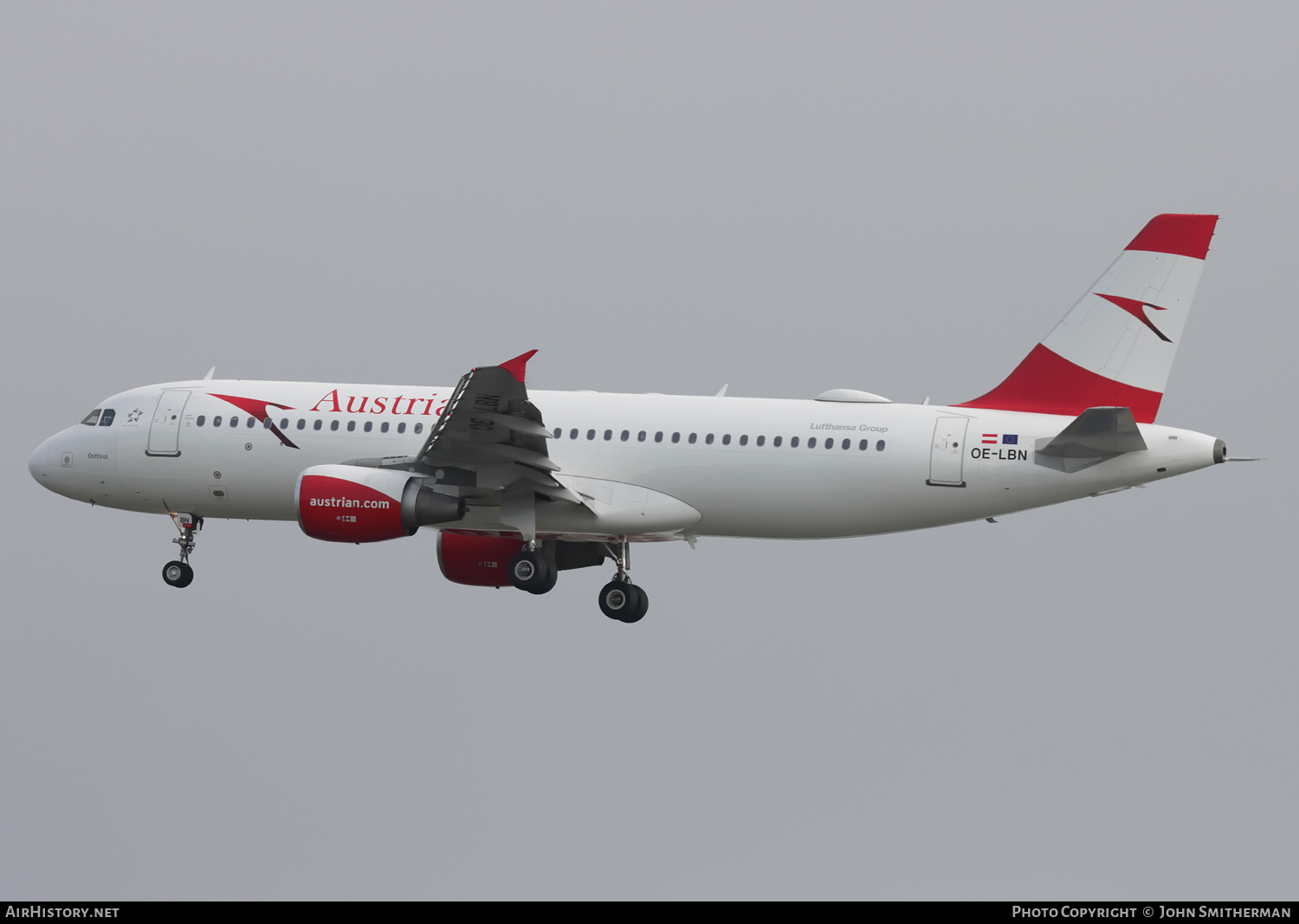 Aircraft Photo of OE-LBN | Airbus A320-214 | Austrian Airlines | AirHistory.net #360466